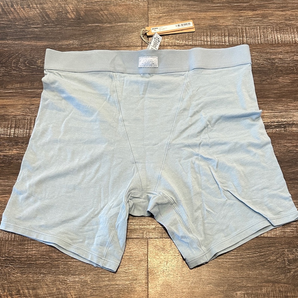 Skims Light Blue Boyfriend Boxer Briefs